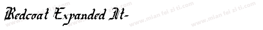 Redcoat Expanded It字体转换
